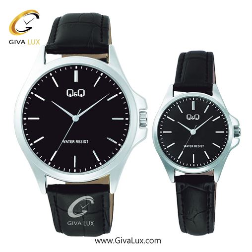 ساعت مچی اورجینال ست کیو اند کیو Q&Q نقره ای | مشکی| مشکی| کد رفرنس زنانه: C37A-015PY، مردانه: C36A-015PY